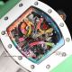 replica richard mille RM 68-01 Tourbillon Cyril Kongo Watch white ceramic case green rubber strap (3)_th.jpg